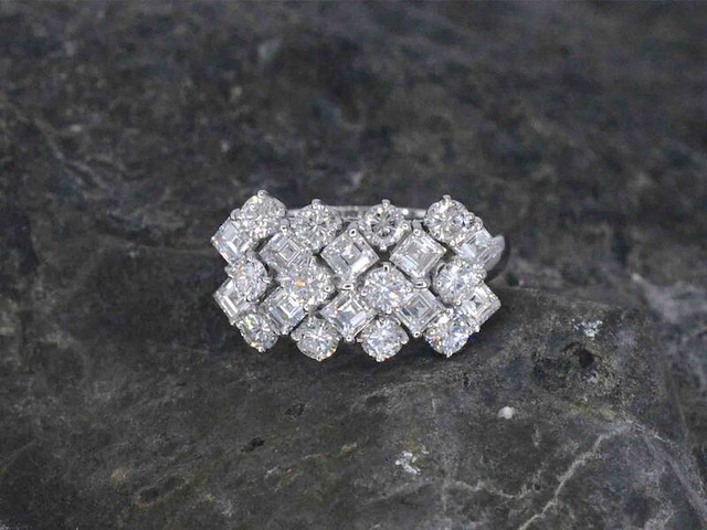 Gouden ring met diamanten 2.70 carat - afbeelding 7 van  10