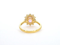 Gouden ring met diamanten en 1.53 carat pink sapphire - afbeelding 10 van  12