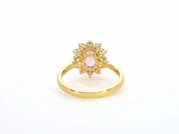 Gouden ring met diamanten en 1.53 carat pink sapphire - afbeelding 10 van  12