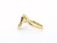 Gouden ring met diamanten en edelstenen - afbeelding 7 van  11