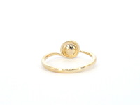 Gouden ring met diamanten en een parel - afbeelding 9 van  11