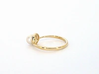Gouden ring met diamanten en een parel - afbeelding 7 van  11