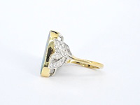 Gouden ring met diamanten en opaal - afbeelding 5 van  6