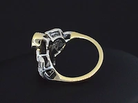 Gouden ring met diamanten en opaal - afbeelding 4 van  6