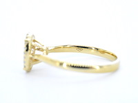 Gouden ring met diamanten in ovaal vorm - afbeelding 11 van  11