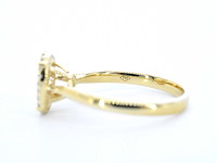 Gouden ring met diamanten ovaal vorm - afbeelding 2 van  10