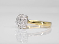 Gouden ring met diamanten - afbeelding 5 van  7