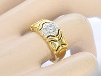 Gouden ring met diamanten - afbeelding 2 van  8