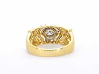 Gouden ring met diamanten - afbeelding 6 van  8
