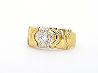 Gouden ring met diamanten - afbeelding 7 van  8