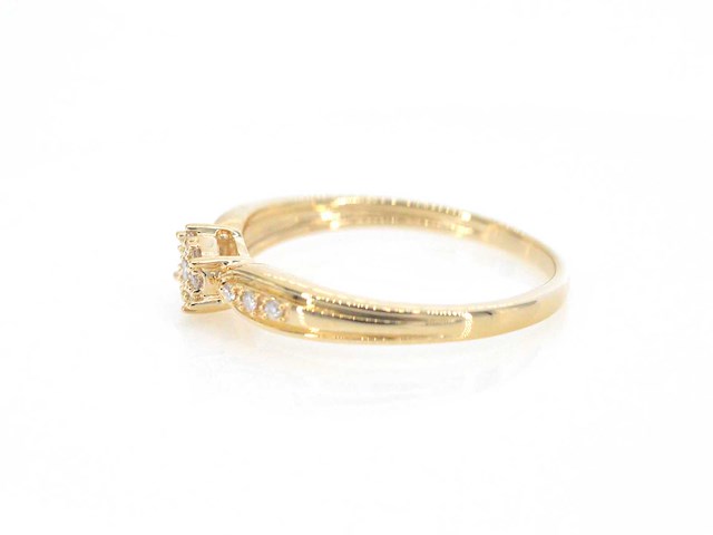 Gouden ring met diamanten - afbeelding 3 van  9
