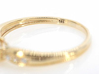 Gouden ring met diamanten - afbeelding 6 van  9