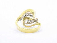 Gouden ring met diamanten - afbeelding 4 van  5