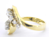 Gouden ring met diamanten - afbeelding 5 van  5