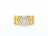 Gouden ring met diamanten - afbeelding 7 van  9