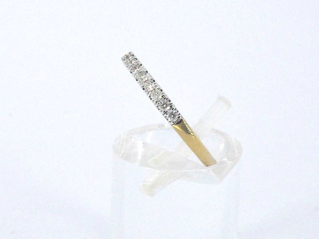 Gouden ring met diamanten - afbeelding 2 van  9