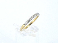 Gouden ring met diamanten - afbeelding 3 van  9