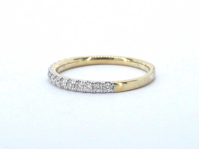 Gouden ring met diamanten - afbeelding 4 van  9