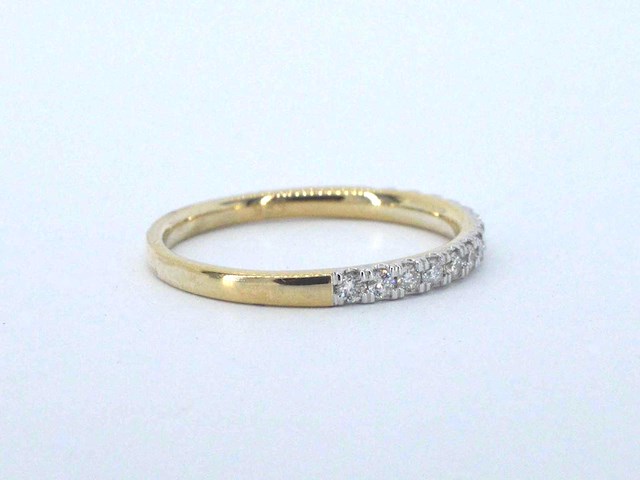 Gouden ring met diamanten - afbeelding 5 van  9