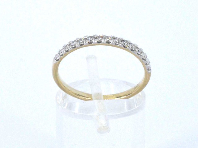 Gouden ring met diamanten - afbeelding 6 van  9