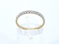 Gouden ring met diamanten - afbeelding 6 van  9