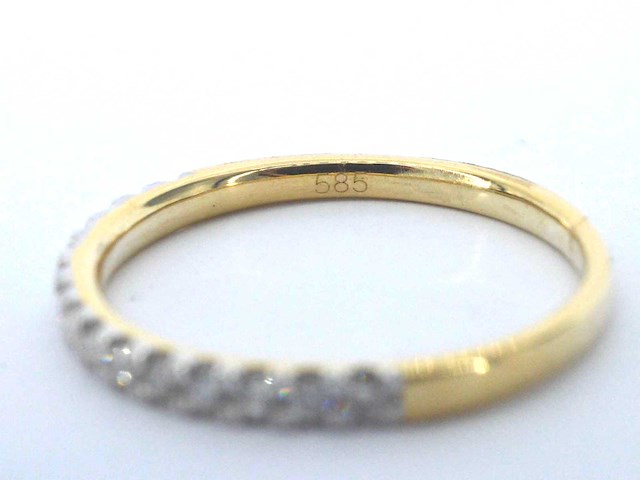 Gouden ring met diamanten - afbeelding 7 van  9