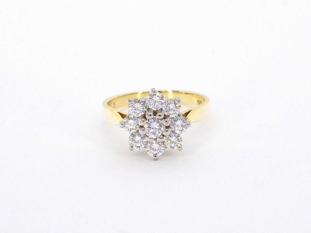 Gouden ring met diamanten - afbeelding 6 van  9