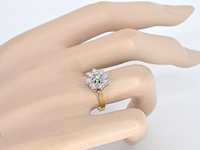 Gouden ring met diamanten - afbeelding 8 van  9
