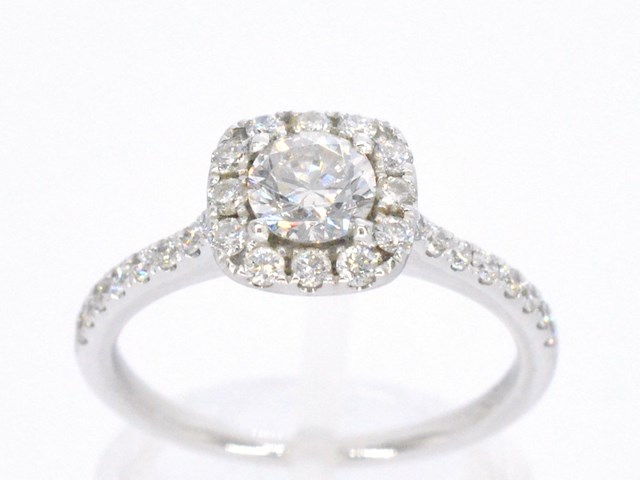 Gouden ring met diamanten - afbeelding 1 van  11