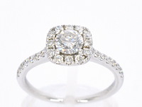 Gouden ring met diamanten - afbeelding 1 van  11