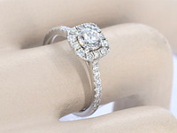 Gouden ring met diamanten - afbeelding 4 van  11