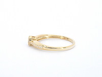Gouden ring met diamanten - afbeelding 3 van  9