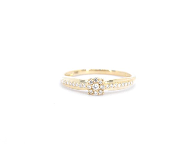 Gouden ring met diamanten - afbeelding 4 van  9