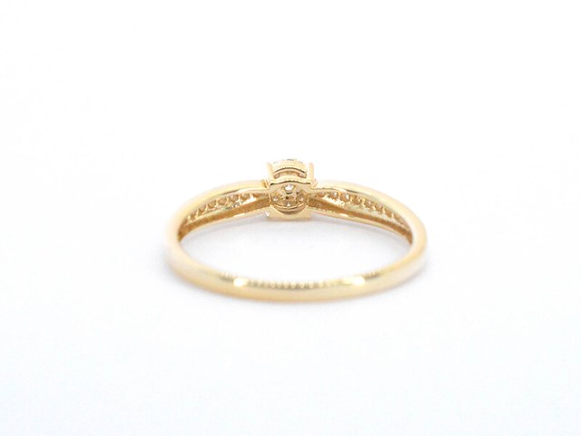 Gouden ring met diamanten - afbeelding 5 van  9