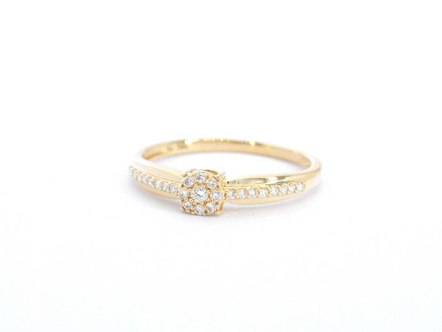 Gouden ring met diamanten - afbeelding 6 van  9