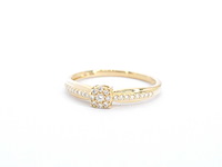 Gouden ring met diamanten - afbeelding 6 van  9