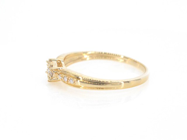 Gouden ring met diamanten - afbeelding 6 van  10