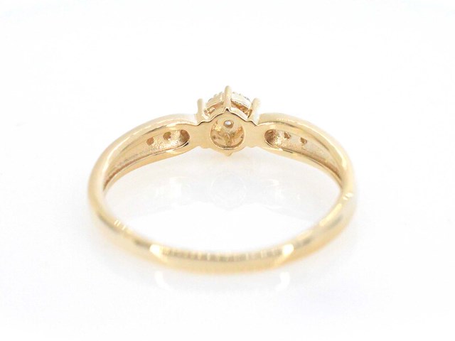 Gouden ring met diamanten - afbeelding 7 van  10