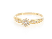 Gouden ring met diamanten - afbeelding 8 van  10