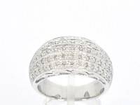 Gouden ring met diamanten - afbeelding 1 van  10