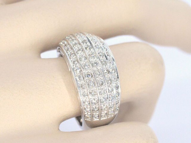 Gouden ring met diamanten - afbeelding 3 van  10