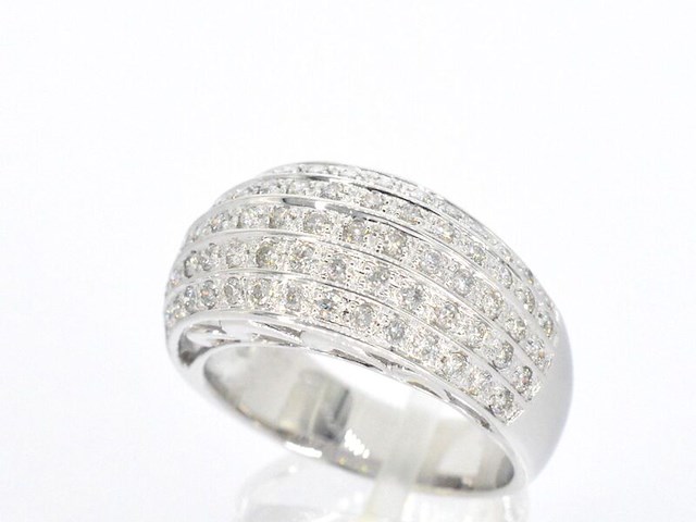 Gouden ring met diamanten - afbeelding 4 van  10