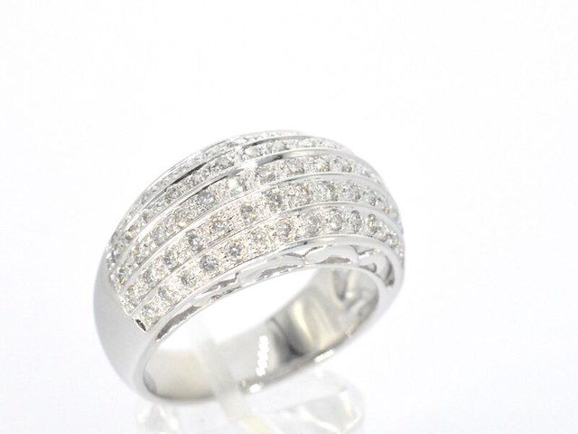 Gouden ring met diamanten - afbeelding 5 van  10