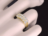 Gouden ring met diamanten - afbeelding 2 van  7