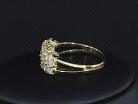 Gouden ring met diamanten - afbeelding 3 van  7
