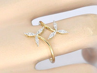 Gouden ring met diamanten - afbeelding 4 van  11