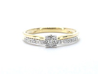 Gouden ring met diamanten