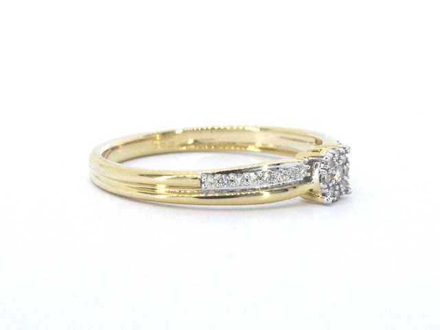 Gouden ring met diamanten - afbeelding 7 van  12