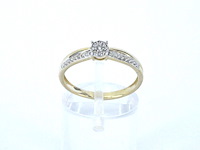 Gouden ring met diamanten - afbeelding 8 van  12