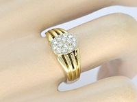 Gouden ring met diamanten - afbeelding 4 van  11